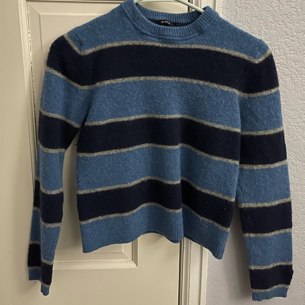 Abercrombie & Fitch Striped Cropped Sweater